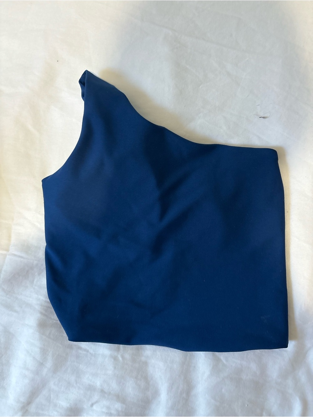 YPB Abercrombie Women’s Asymmetric One-Shoulder Navy Tank Top